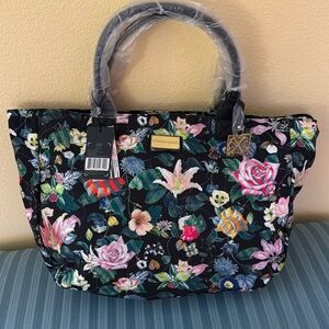 🎈NWT🎈 CHRISTIAN LACROIX 🎈 TOTE 🎈 AMARYLLIS BLACK 🎈 LRG